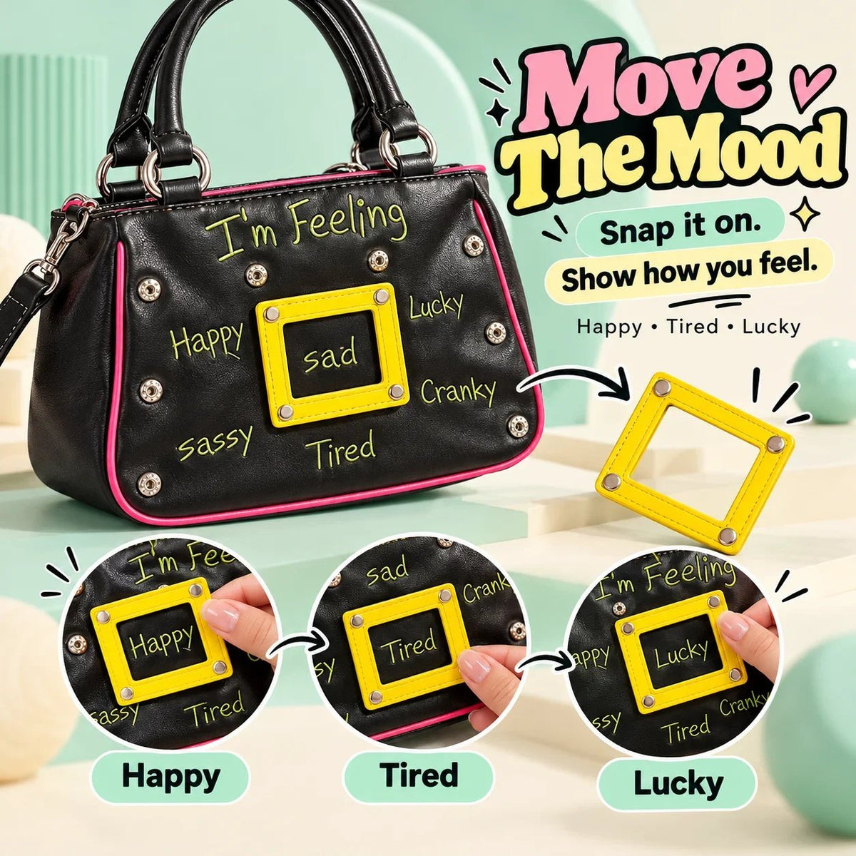 🔥 Y2K Mood Shoulder Bag - Change Your Mood, Change Your Style!
