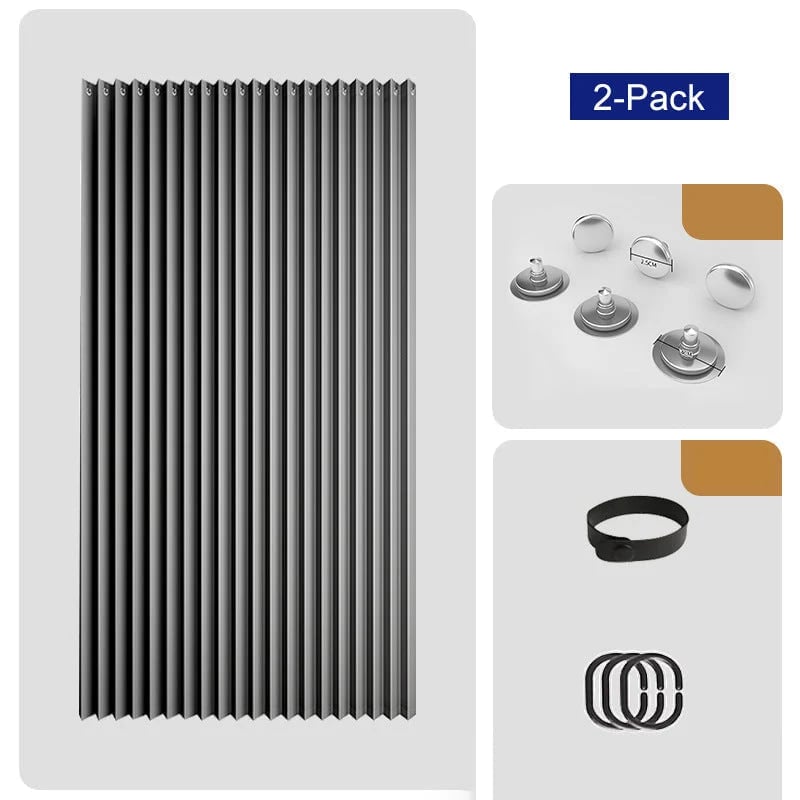 🎉⏰🔥LIMITED TIME 49% OFF! ⭐No-Drill Magnetic Accordion Door Curtain