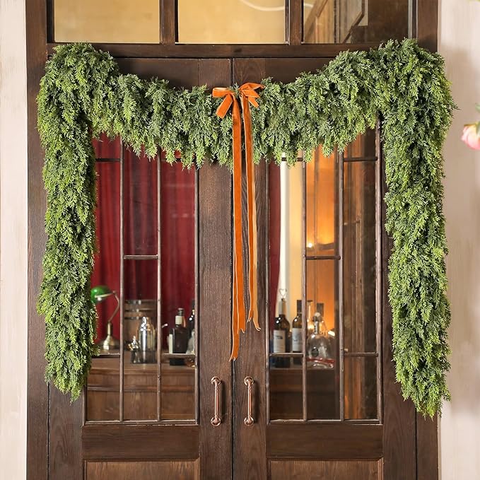 🎉⛄2025 Christmas Artificial Cypress Leaf Vine Wreath🎄