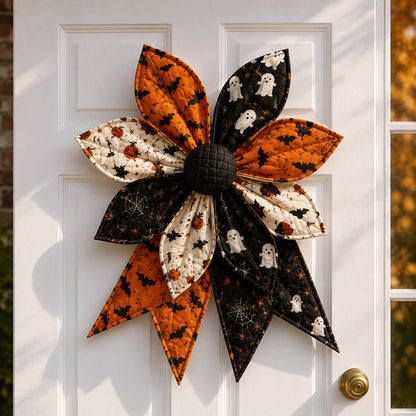 🎀 Oversized Quilted Bow Sewing Kit | Coordinated Printed Fabrics, Soft Batting, Pre-Designed Templates & Complete Supplies for a Full 23–25 in Statement Bow 🍁✨