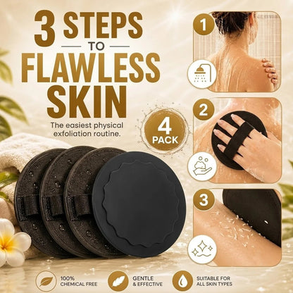 Soft Rubber Shower Scrubber for Gentle Exfoliation & Deep Cleansing