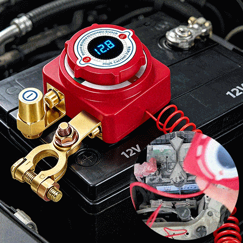 🔥HOT SALE 49% OFF🚗12V/24V Remote Battery Disconnect Switch – 240A Heavy-Duty Kill Switch with LED Voltage Display for Car, Truck & RV✨