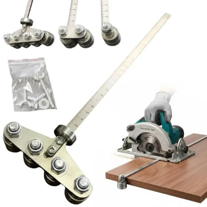📏 Straight-Edge Double Axis 60cm Positioning Calipers – Precision Woodworking Measuring & Cutting Tool