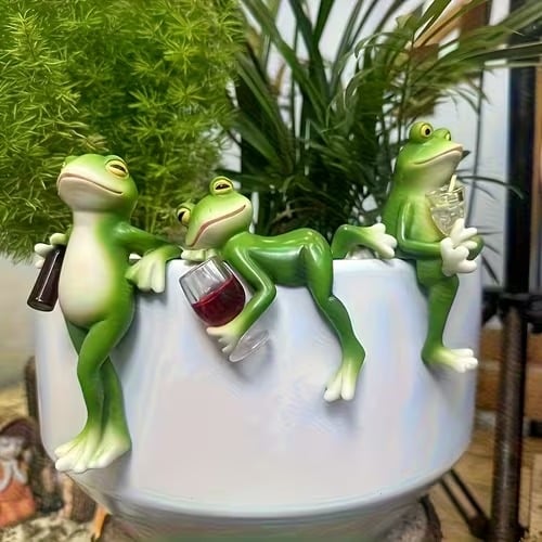 🎁🎉Only $23.99 This Week🌟🐸Garden Potted Plant Ornament: Drinking Frog🌹