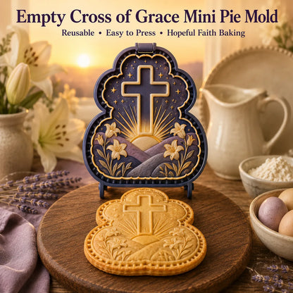 ⏳ Last Day 49% OFF – ✝️ 16-Design Christian Mini Pie Mold Collection | Reusable Embossed Molds for Shaping Detailed Jesus, Mary, Angels, Crosses, Dove & Faith-Inspired Pies 🥧✨