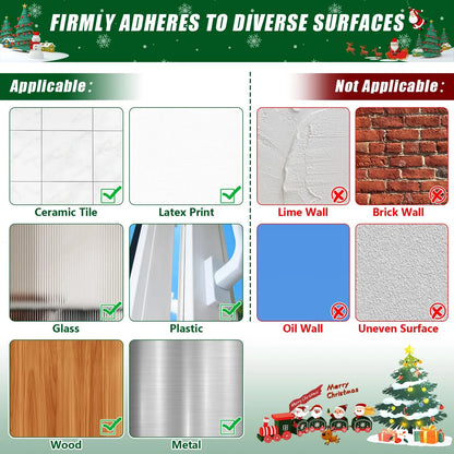 ⏳ Last Day 49% OFF – 🎄No-Drill Christmas Garland Hangers | 12 Santa Adhesive Hooks Holding Up To 5 lbs For Stockings, Wreaths & Holiday Decorations 🎅
