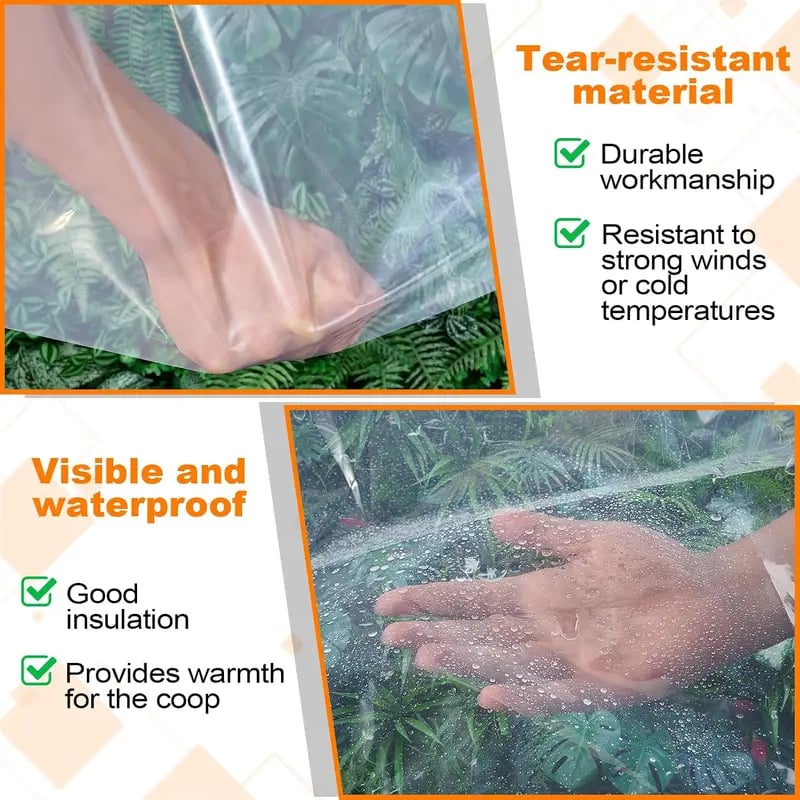 ⏰Limited Stock 60% OFF🌞💦🌊 Transparent Outdoor Protection System—Outdoor Cover with Metal Grommets💧
