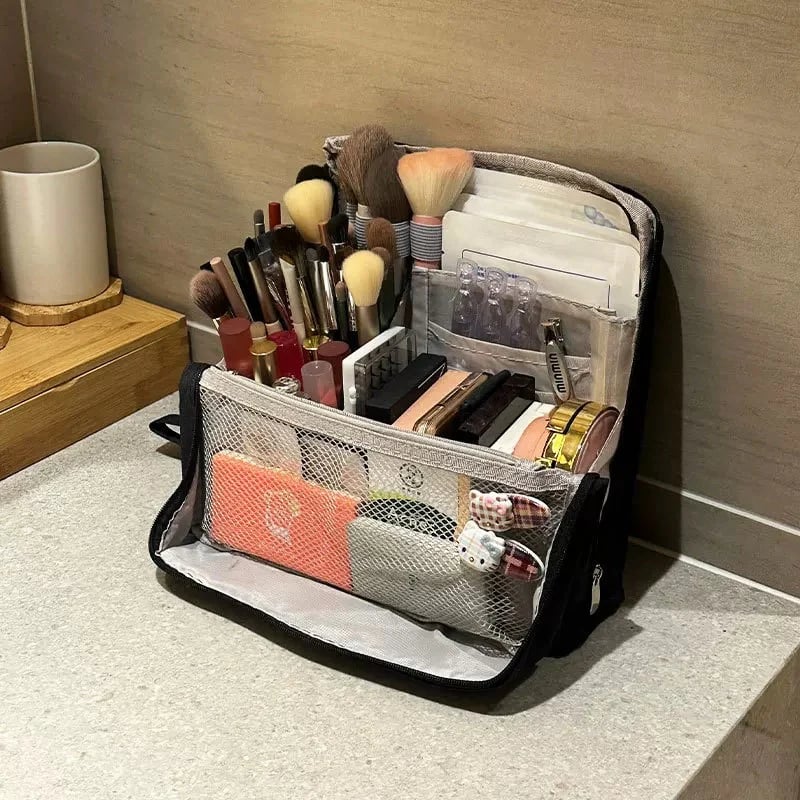 🎉Standing Makeup Bag – Portable, Large Capacity