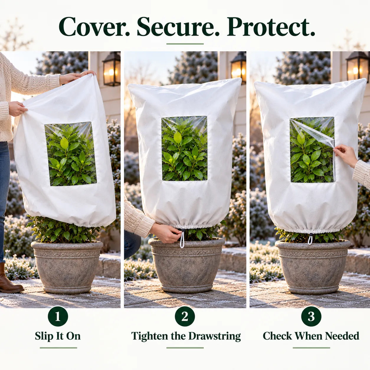 ❄️ Winter Plant Frost Protection Cover | Save Your Beloved Plants From Freezing Nights!