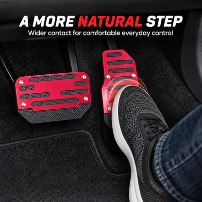 2PCS NonSlip Universal Automatic Foot Brake Gas Cover Pad Pedal Accessories Car