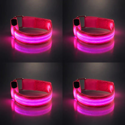 🐎 Horse LED Leg Straps – 4 Pack | Rechargeable-Look Night Riding Safety Lights ✨