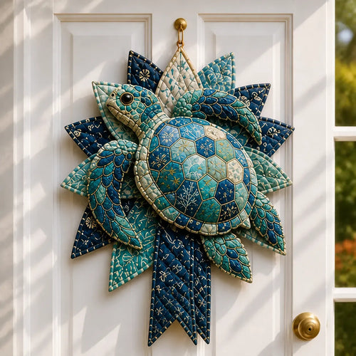 ⏳ Last Day 49% OFF – 🌊 Beginner-Friendly DIY Large Coastal Quilted Seaside Wreath Sewing Kit Collection | Complete Kit with Coordinated Fabrics, Sewing Materials & Step-by-Step Guide Included 💕