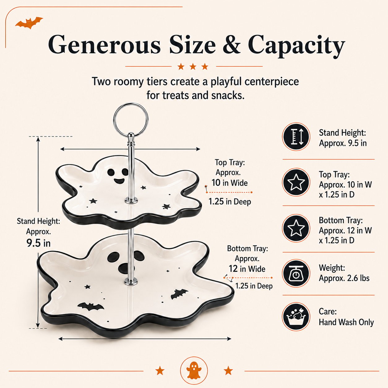 Two-Tier Ghost Serving Stand