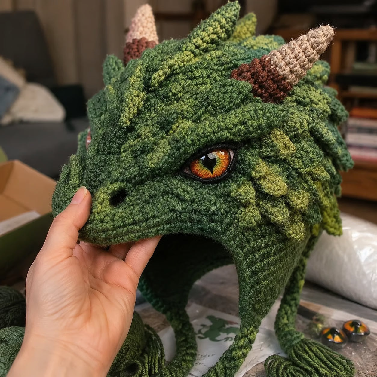 🔥LAST DAY 49% OFF - 🧵Fantasy Hood Hat DIY Crochet Kit – Create Your Own Magical Wearable Character Hat🎁Beginner Friendly