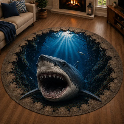 🔥😍✈️ 50% OFF🌊Ocean Portal Illusion Rug - A Realistic 3D Ocean World Beneath Your Feet