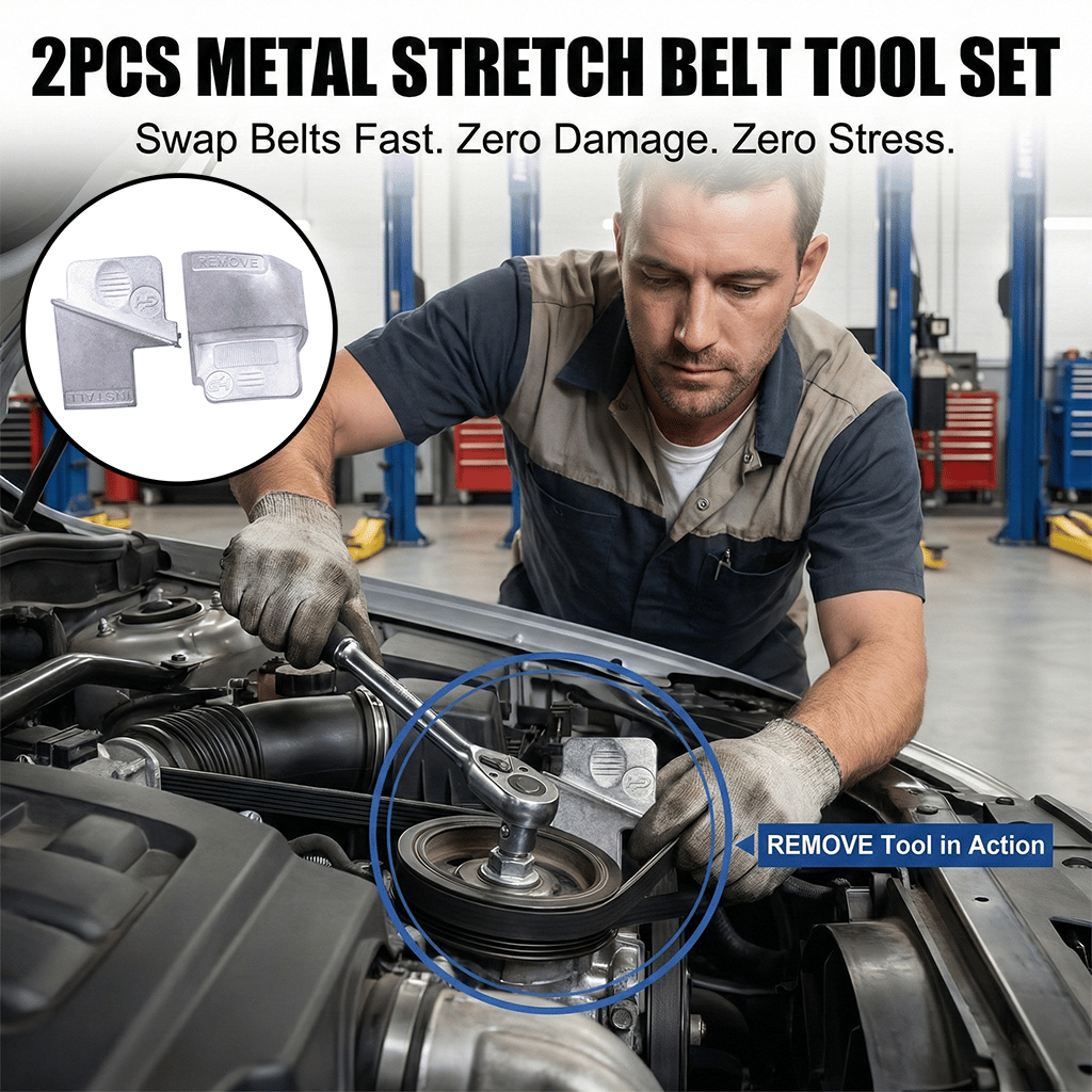 2PCS Metal Stretch Belt Service Set