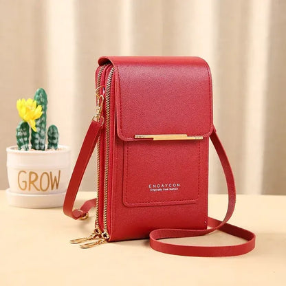 ⏳Only $13.99 Last Day Promotion - ✨RFID Anti-Theft Phone Crossbody – Touchscreen & Multi-Compartment Design📱