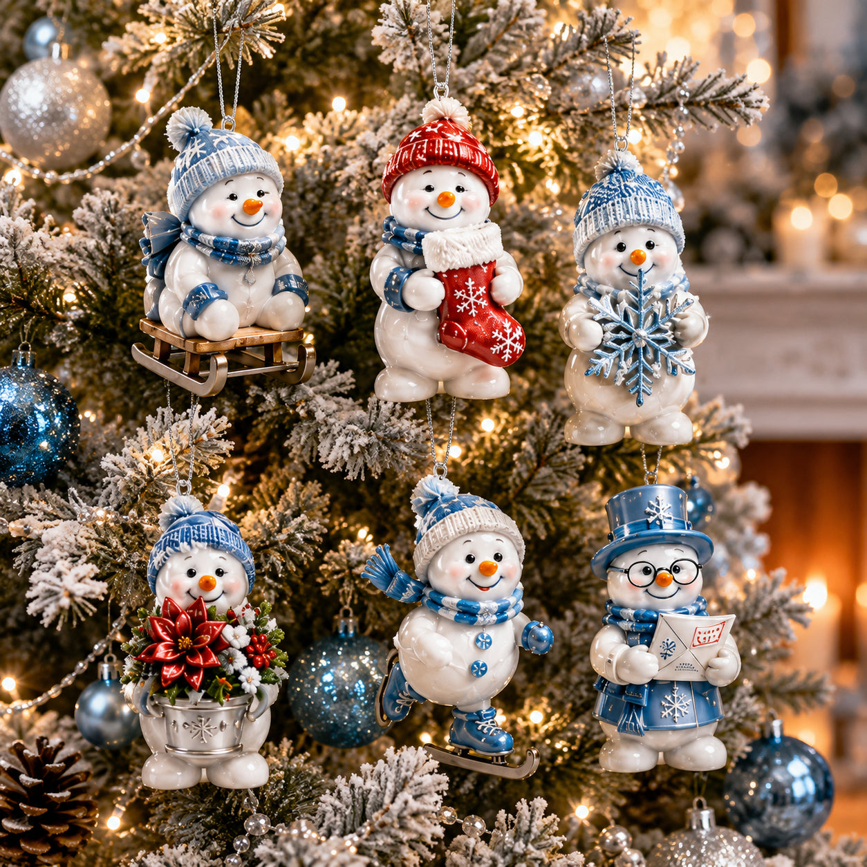 🎄✨ 24-Day Christmas Countdown Advent Calendar – Snowman Christmas Series