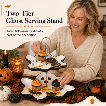 Two-Tier Ghost Serving Stand