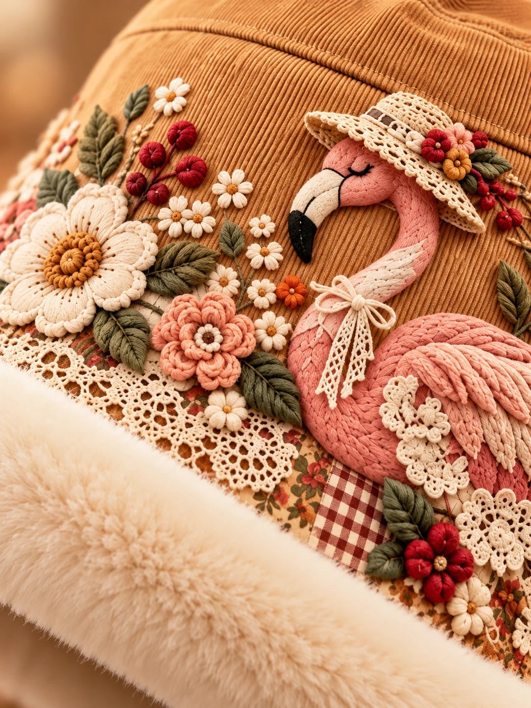 🌸 Women’s Cozy Plush-Lined Winter Bucket Hat – Floral & Animal Designs (📦Buy 2 Free Shipping)