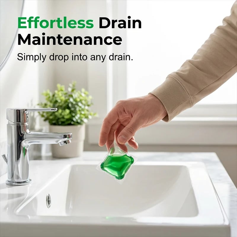 🥳2026 HOT SALE🥳💞50K+ SOLD!｜Drain Deodorizer Pods – Bio‑enzyme formula neutralizes smells at the source. Instant fresh scent, no harsh chemicals. Say goodbye to embarrassing odours. 🚰✅