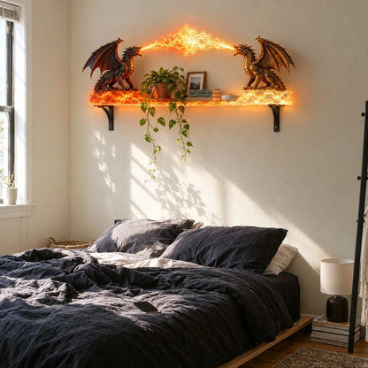 🐉 Dragon Duel Plasma Beam Wall Shelf Light