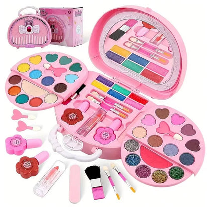 ⭐ 2026 Sale — Over 26,000 Sold!💖 Kids Washable Makeup Toy Set with Portable Pink Handbag 👛