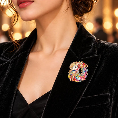 Luxury Zodiac Enamel Brooch – Turn a Simple Blazer into a Statement ✨