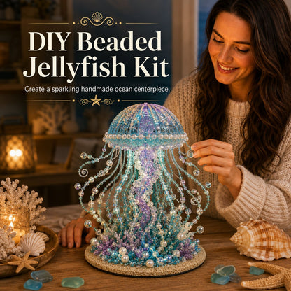 🔥 LAST DAY 49% OFF – 🌊 Ocean Sparkle Animal Craft Kit | Create a Dimensional Underwater Centerpiece with Colorful Beads, Pearls & Coastal Details 🐚✨