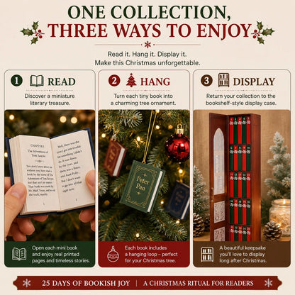 📚 25-Day Mini Book Advent Calendar – 🎁❤️ A Book Lover's Christmas Countdown (📦Buy 2 Free Shipping)