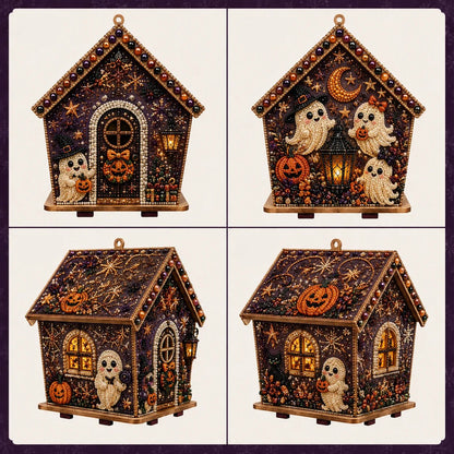 ⏳ Last Day 49% OFF – 🎃 Beginner-Friendly Moonlit Wooden Cottage 3D Pearl Art Kit Collection | Complete Kit with All Tools & Step-by-Step Guide Included 💕