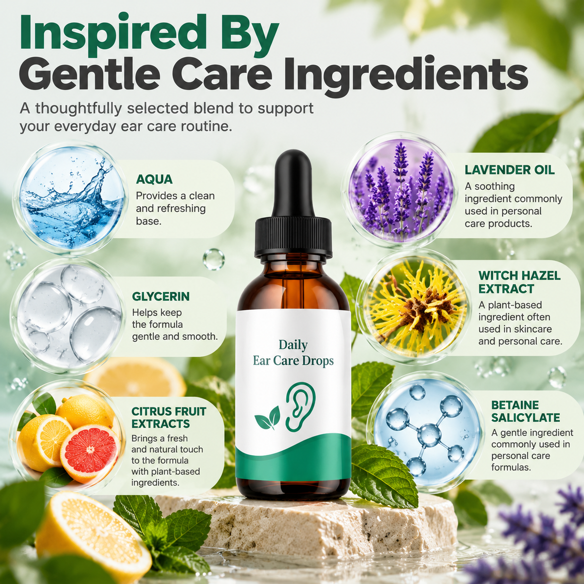 💧 Ear Care Drops | Easy Dropper Personal Care Formula
