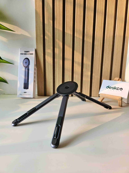 4-in-1 Magnetic Aluminum Device Stand - Portable Foldable Desktop Mount for Phone, Tablet & Laptop