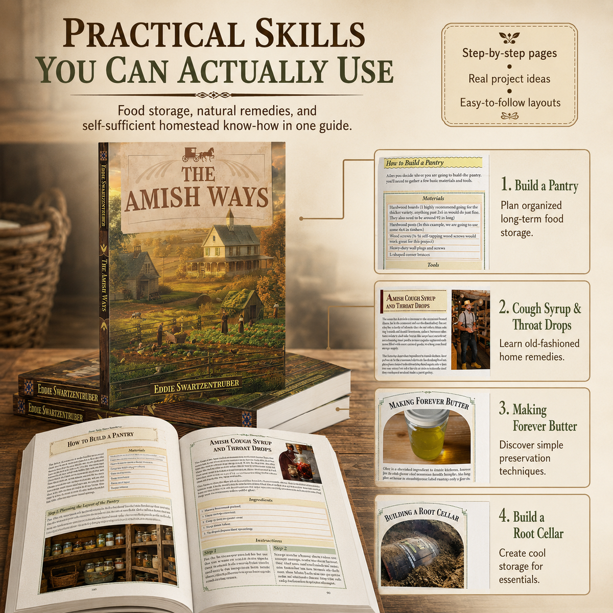 Practical Self-Sufficiency Guide – Food, Pantry & Homestead Skills