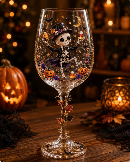 ⏳ Last Day 49% OFF – 🎃 3D Halloween Sculpted Glass Collection | Premium Clear Glass with Raised Spooky Characters, Glossy Seasonal Details & 6 Collectible Designs ✨