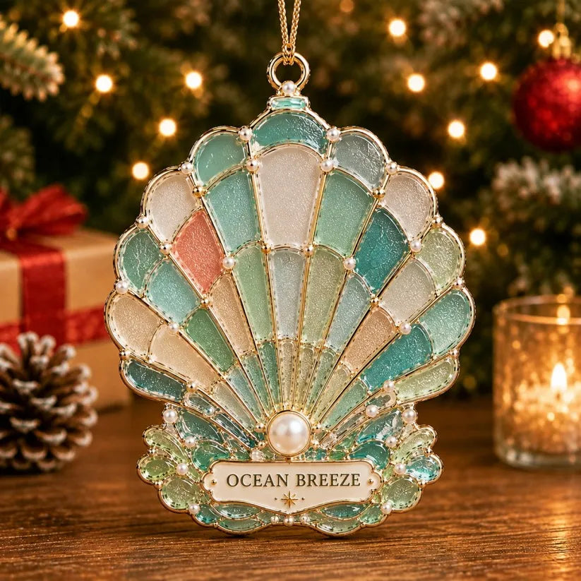 ⏳ Last Day 49% OFF – 🌊 Sea Glass Coastal Christmas Ornament Collection | 8 Ocean-Inspired Designs With Lighthouse, Turtle, Sailboat & More For Beach Lovers, Coastal Homes & Holiday Decor 🎄