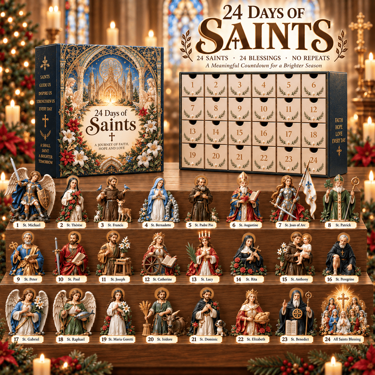 👑 24 Days of Saints Advent Calendar