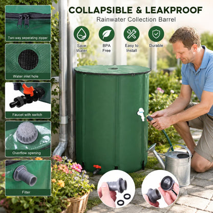 🌧️ Collapsible Rainwater Barrel