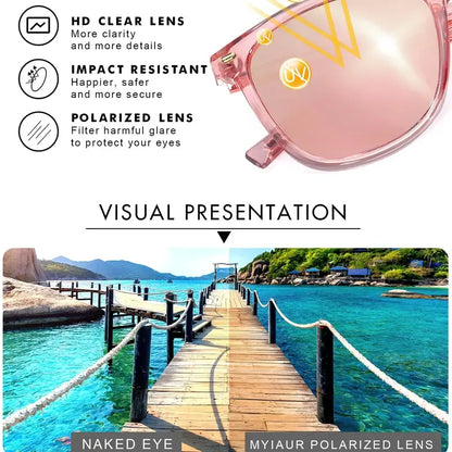 Women's Polarized UV400 Sunglasses – Ultra-Light 25g Frames