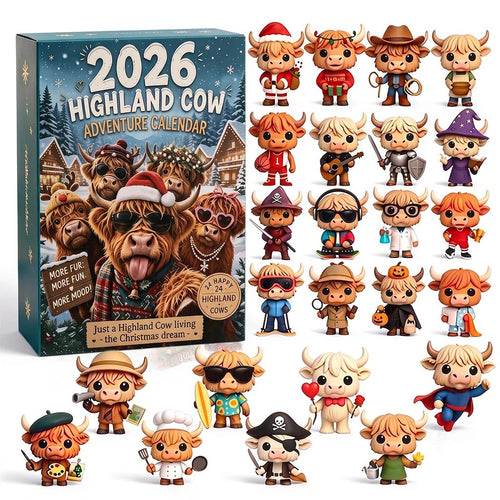 🔥Last Day 49% OFF - 🐂🎁2026 Highland Cow Advent Calendar | Every Day Brings New Surprises(📦Buy 2 Free Shipping)