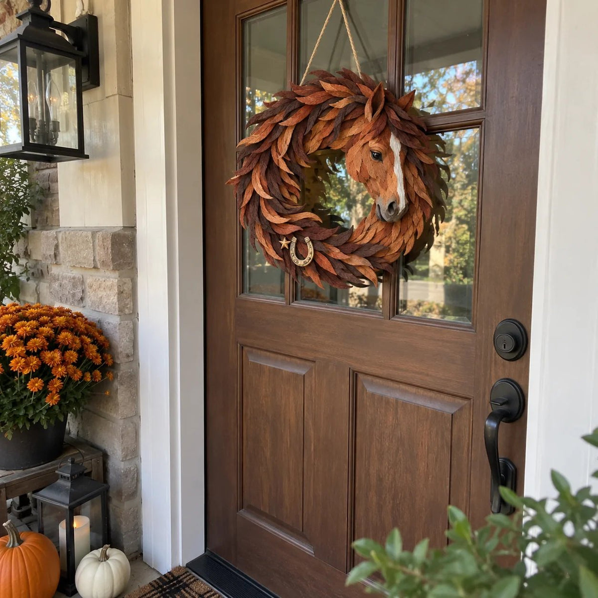 🔥HOT SALE🔥🐴 Rustic Horse Wreath