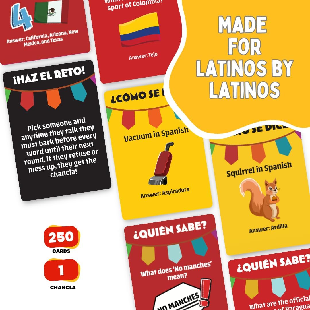 🎉 ¿Cómo Se Dice? Spanish Party Card Game: Hilarious Trivia & Challenges for Families & Adults – The Ultimate Latino Game Night Experience for All Generations