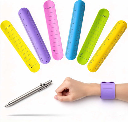 6 Pcs Silicone Bracelet to Do List Slap Silicone Reminder Bracelet Reusable Wearable Wrist Waterproof for Work Wrist Strap