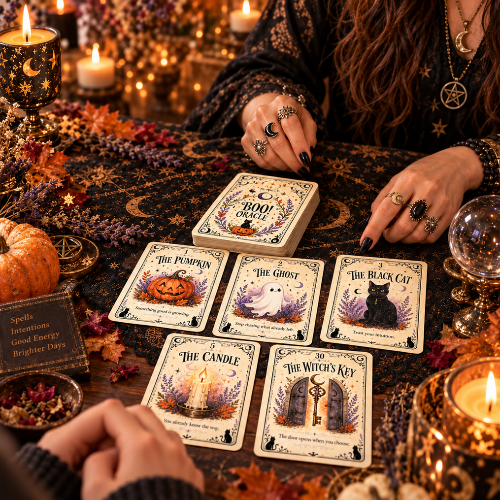 🎃 31 Nights of Halloween™ Oracle Deck | 31 Daily Spooky Messages for October