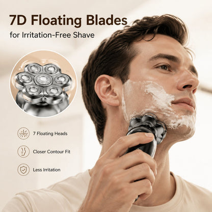 🪒  Floating Heads Electric Head Shaver