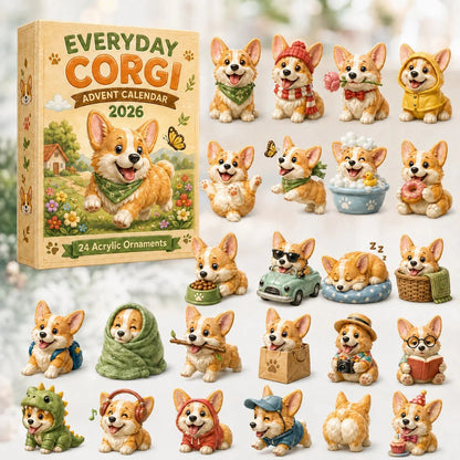🔥50% Off Last Day🔥 - ✨Everyday Corgi Advent Calendar 2026 - 24-Day Festive Countdown