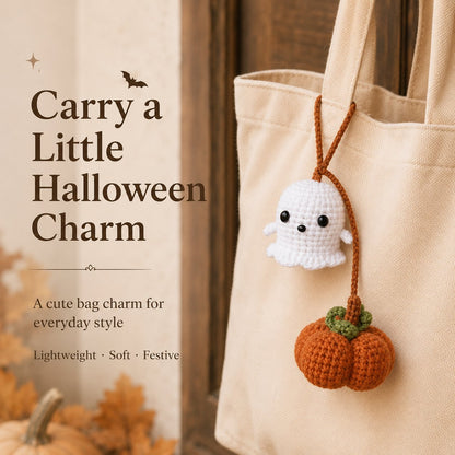🎃 Add Cozy Halloween Charm to Every Drive 👻 Handmade Crochet Car Mirror Charm