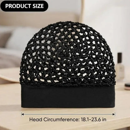 🌹🌙 3-Piece Stretchy Wide-Edge Sleeping Cap Set