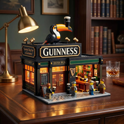 Classic Irish Pub Building Blocks Set