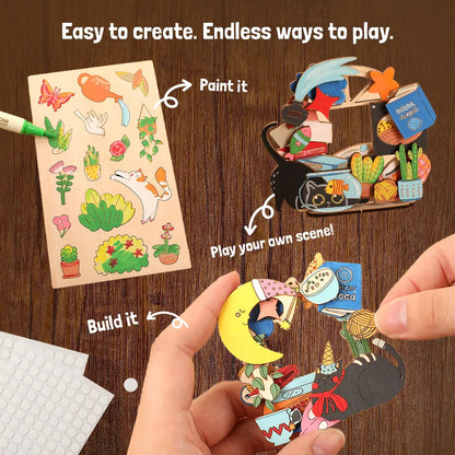 🎨Wood Painting Art Craft Kit - ✨Complete Handcraft Set with Crafting Tools(📦Buy 2 Free Shipping)